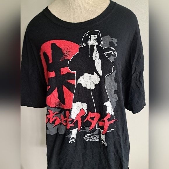 NARUTO SHIPPUDEN ripple junction black graphic t shirt Anime academia 2X unisex - Picture 7 of 7